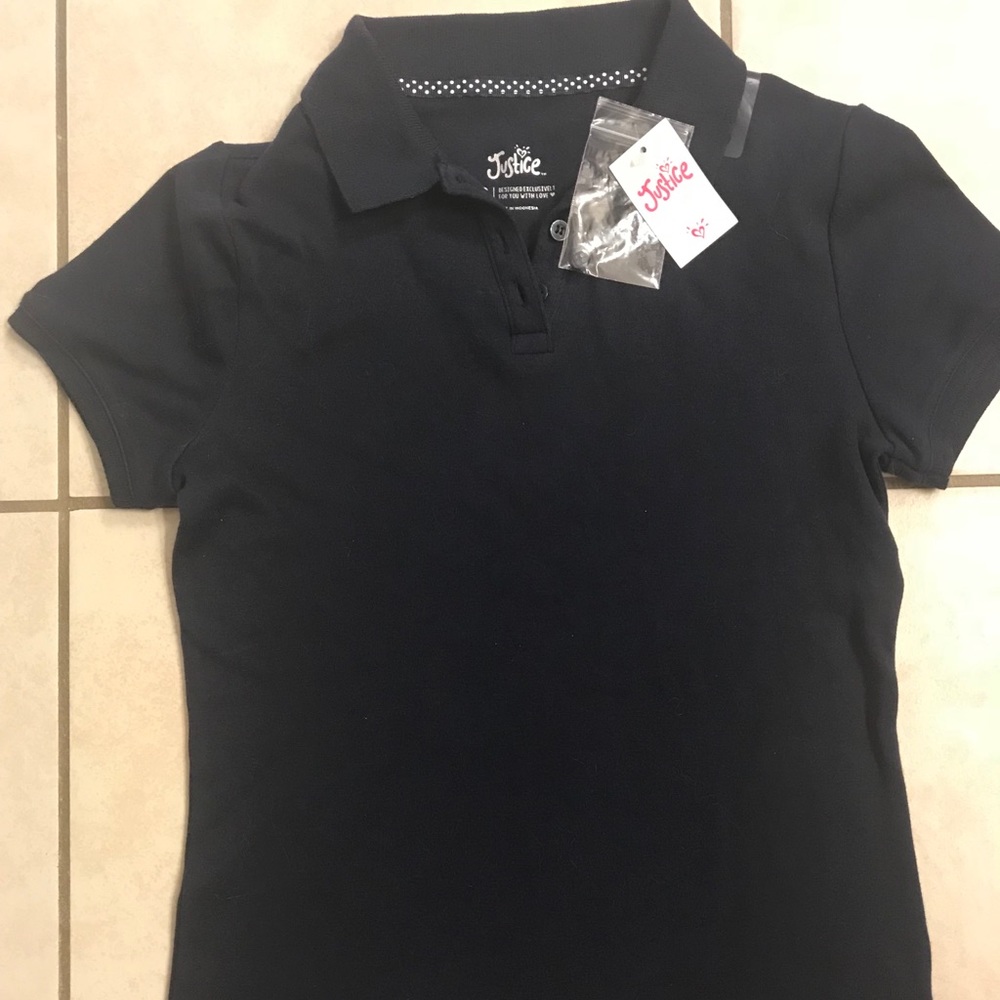 Navy Blue Girls Polo